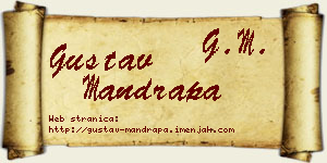 Gustav Mandrapa vizit kartica